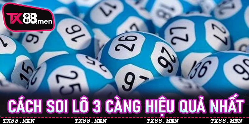 Khám Phá Lô 3 Càng TX88: Bí Quyết Dự Đoán Số Chuẩn Xác 100% - RED88